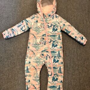 The North Face Kids One Piece Footie - Pink and Blue